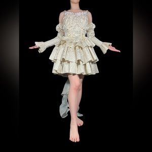 Jacquard Pattern Princess Dress